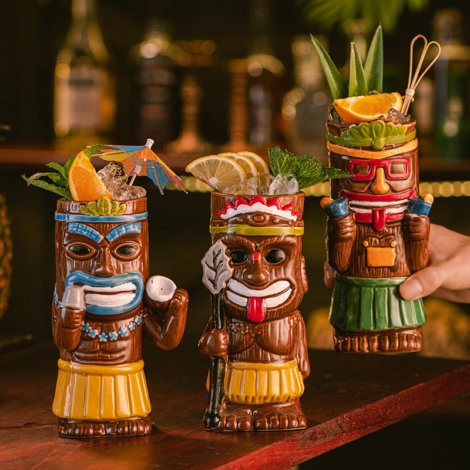 Tiki and bar